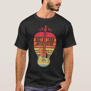 54 Years Old Birthday Best Of 1968  Guitar T-Shirt