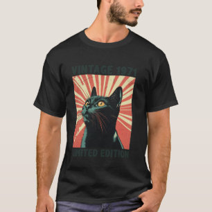 54 Years Old Gift Vintage 1971 Cat Lover 54th Birt T-Shirt