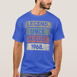 54 Years Old Gifts Legend Since August 1968th Birt T-Shirt