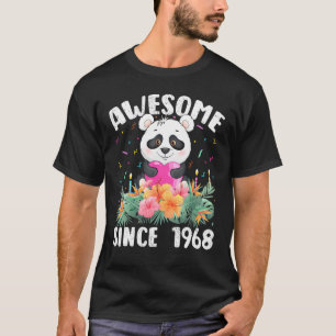 54 Years Old Panda Lover Awesome Since 1968 54th B T-Shirt