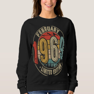 54 Years Old Vintage Awesome February 1969 54th Bi Sweatshirt