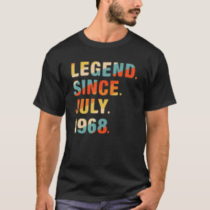 54th Birthday  54 Years Old Legend Since July 1968 T-Shirt