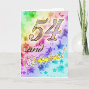 54th birthday for someone Fabulous Card