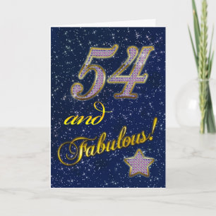 54th birthday for someone Fabulous Card
