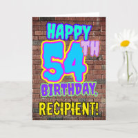 54th Birthday - Fun, Urban Graffiti Inspired Look