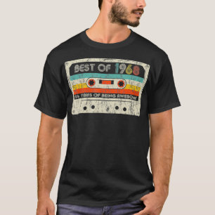 54th Birthday Gifts Best Of 1968 Cassette Tape Ret T-Shirt