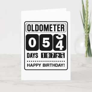 54th Birthday Oldometer Card
