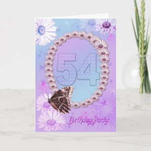 54th Birthday party Invitation