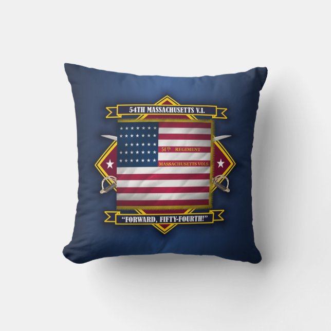 54th Massachusetts V.I. Cushion (Front)