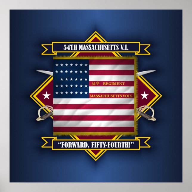 54th Massachusetts V.I. Poster (Front)