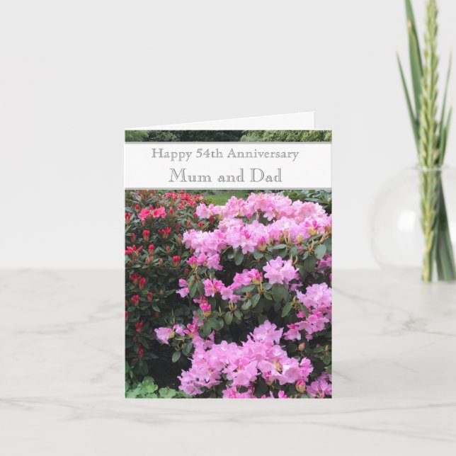 54th Wedding Anniversary  Card (Front)