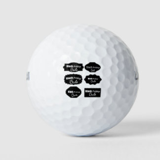 5502Black Stickers Golf Balls