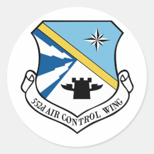 552nd Air Control Wing Classic Round Sticker
