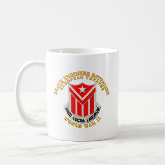 554th Engineer Battalion w WWII Txt Coffee Mug
