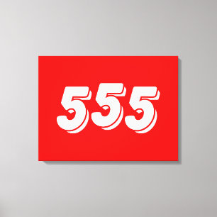 555 CANVAS PRINT