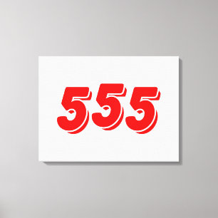 555 CANVAS PRINT