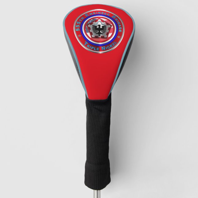 555th Engineer Brigade “Triple Nickel” Golf Head Cover (Front)