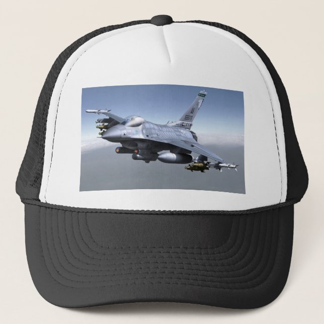 555th Fighter Squadron F-16C Block 40E Trucker Hat (Front)