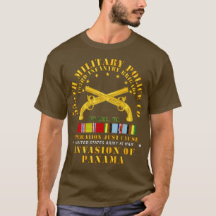 555th Military Police Co 193rd IN BDE Ft Lee w Svc T-Shirt