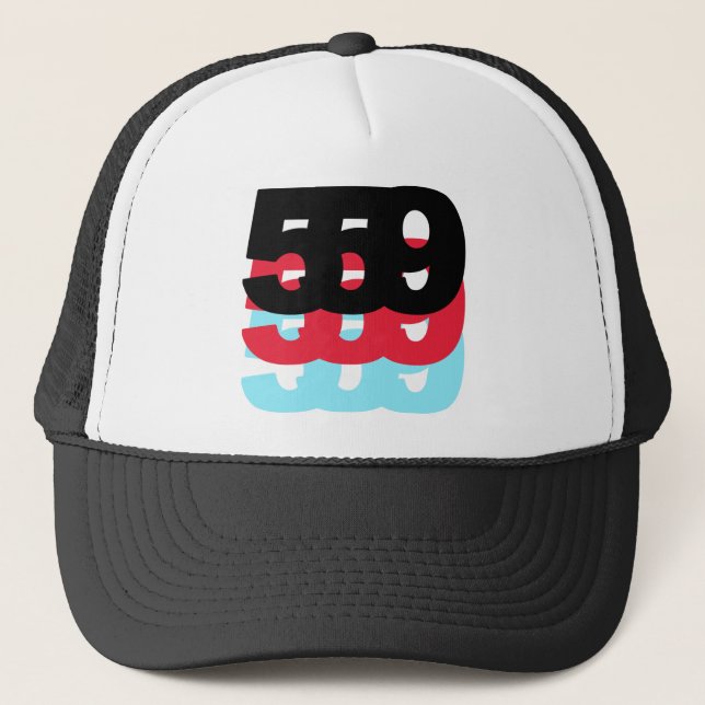 559 Area Code Trucker Hat (Front)