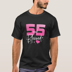 55 And Blessed Chapter 55 Year Old Gifts 55th T-Shirt