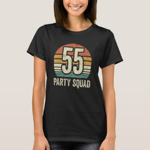 55 Birthday 55 Party Crew Squad 55th Bday Group Bi T-Shirt