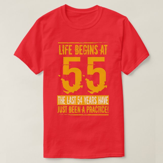 55 Birthday Man  T-Shirt (Design Front)