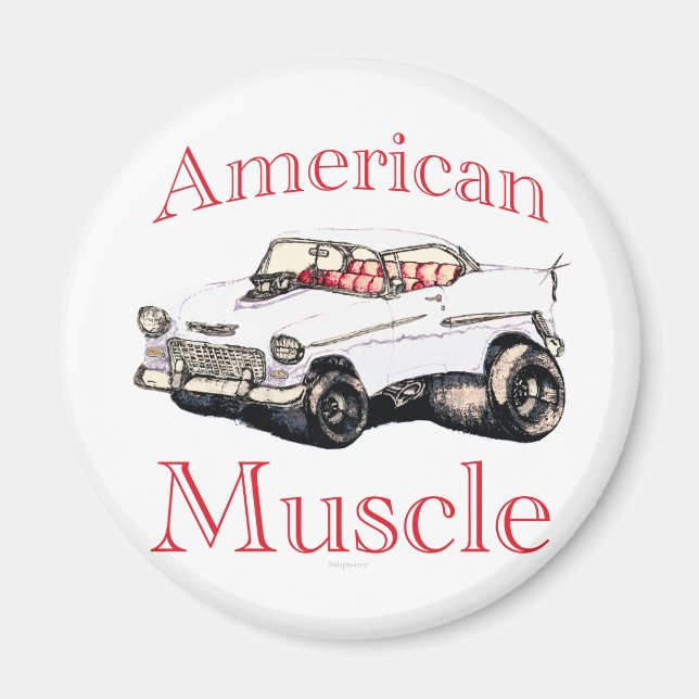 55 chevy American Muscle Magnet (Front)