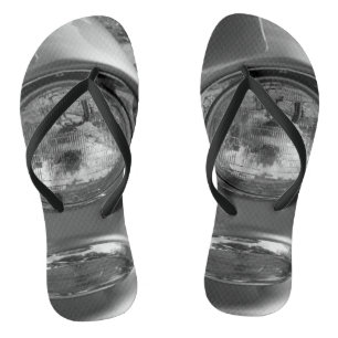 55 Chevy Headlight Grayscale Jandals