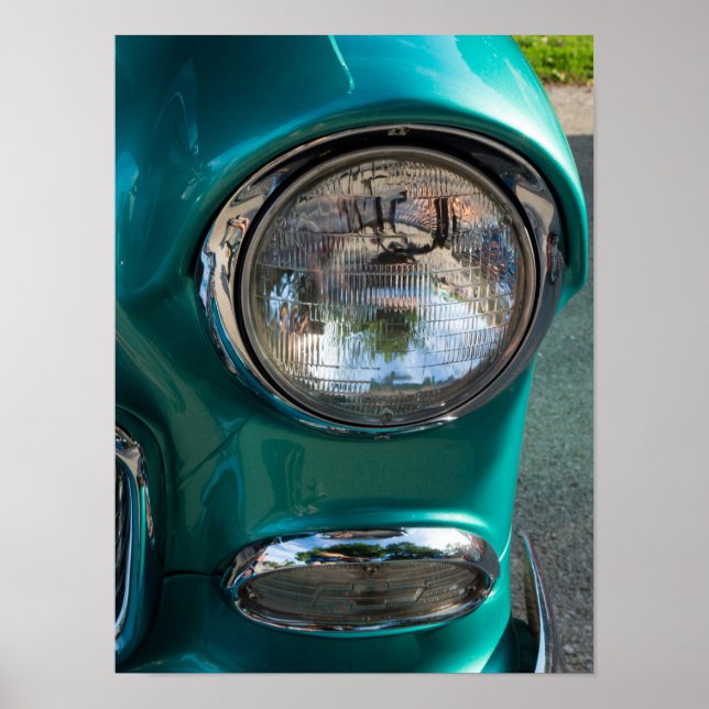 55 Chevy Headlight Poster (Front)