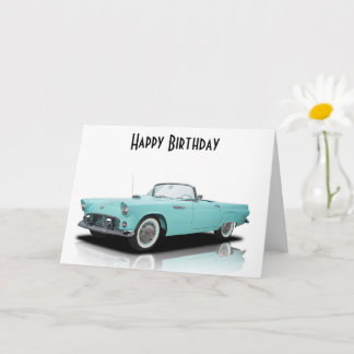 **55 CLASSIC THUNDERBIRD** ON YOUR BIRTHDAY CARD