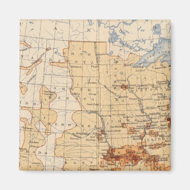 55 Density Negro population Magnet (Front)