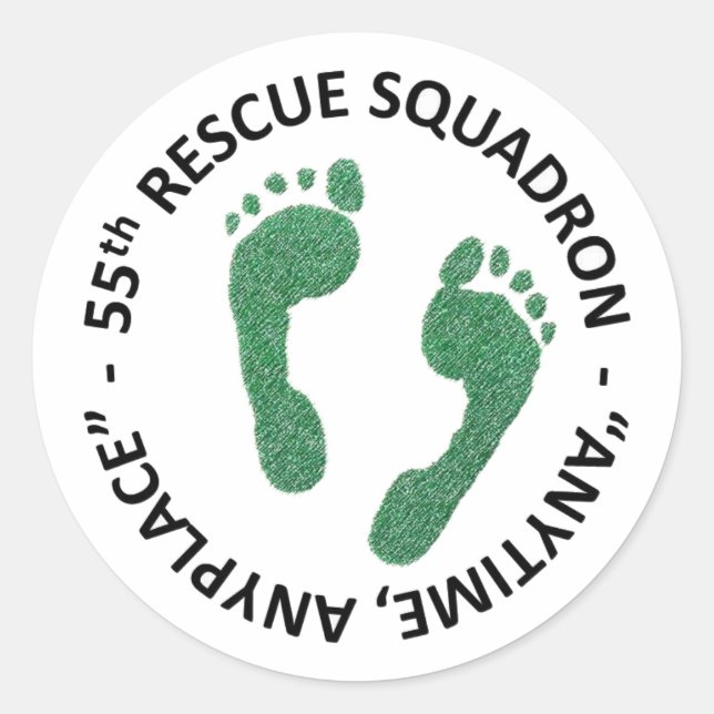 55 RQS CLASSIC ROUND STICKER (Front)