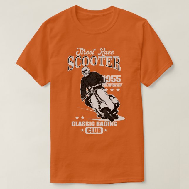 55 SCOOTER RACING T-Shirt (Design Front)