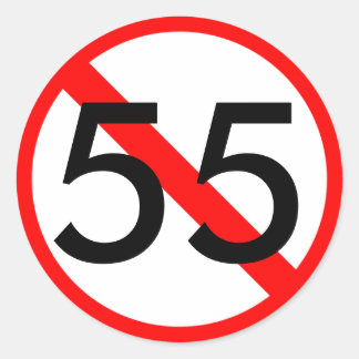 55 Speed Limit Sticker