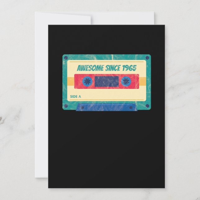 55 th Birthday Celebration Gift Awesome Since 1965 Invitation (Front)