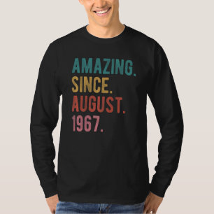 55 Year Old 55th Birthday  Awesome Since August 19 T-Shirt