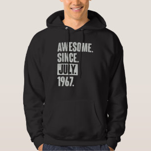 55 Year Old 55th Birthday Awesome Since July 196 Hoodie