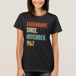 55 Year Old 55th Birthday Legendary Since November T-Shirt