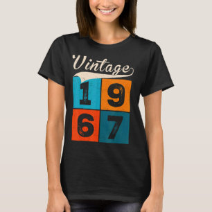 55 Year Old For Men Women On Birthday Vintage 196 T-Shirt