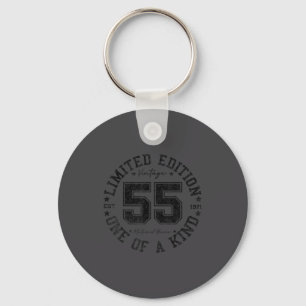 55 Year Old Vintage 1971 Limited Edition 55th Birt Key Ring