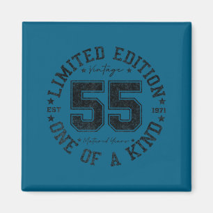 55 Year Old Vintage 1971 Limited Edition 55th Birt Magnet