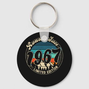 55 Year Old Vintage 55th Year Old Birthday 1967 Key Ring