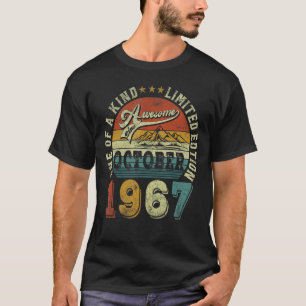 55 Years Old  Awesome Since October 1967 55th Birt T-Shirt