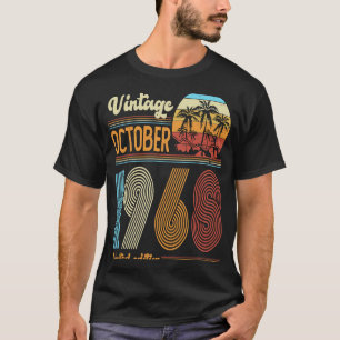 55 Years Old Birthday Vintage October 1968 Women T-Shirt