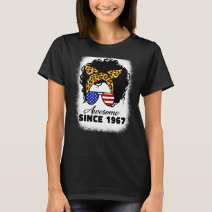 55 Years Old Leopard Awesome Since 1967 Birthday u T-Shirt