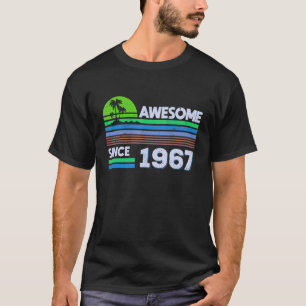 55 Years Old Men Women Awesome Since 1967 1 T-Shirt