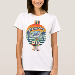 55 Years Old Vintage 1970 Cassette Tape Retro T-Shirt