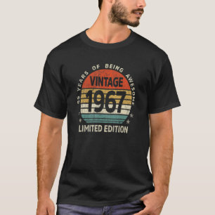 55 Yrs Old Vintage 1967 55th Birthday T-Shirt