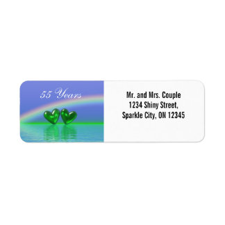 55th Anniversary Emerald Hearts